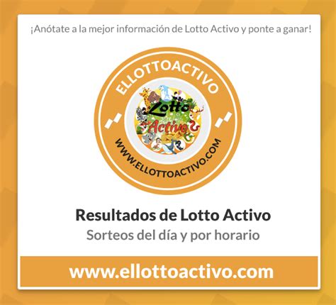 Datos para Lotto Activo: Sorteos de la Lotería del miércoles, 03 .